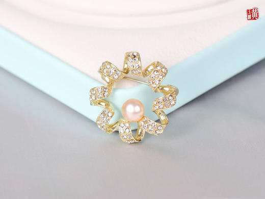【锦簇】天然淡水珍珠胸针 商品图1