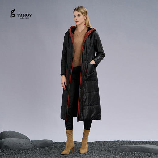TANGY Collection/天意精品2022年秋冬新品念川系列莨绸棉外套 商品图0