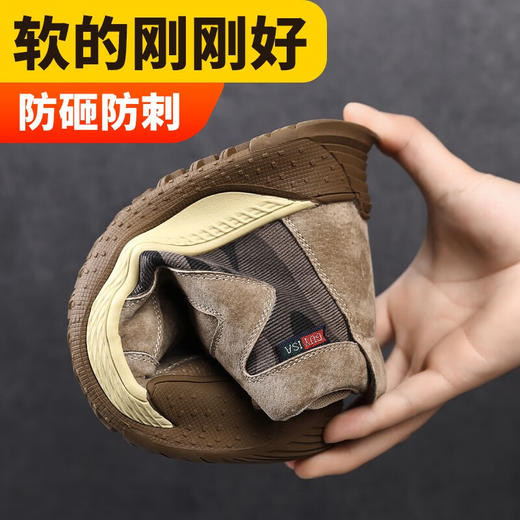 高帮焊工劳保鞋男四季款猪扒皮透防烫工作鞋安全鞋 商品图4
