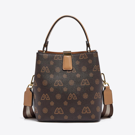 【立减30元】Safiya/索菲娅包包2022新款印花水桶包单肩包女斜挎包手提女包 SF9140020Y 商品图3