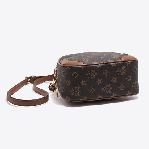 【立减30元】Safiya/索菲娅2022新款印花小圆包单肩包包女式斜挎包手提女包 SF9158014Y 商品图7