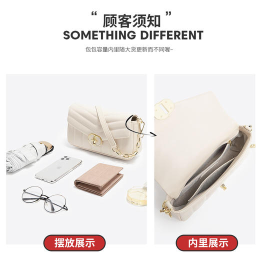 【直播秒杀】Safiya/索菲娅二层牛皮2022新款腋下包单肩包包女斜挎包手提女包 SF953008Y 商品图4