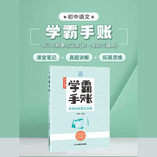 学霸手账 初中语文——字词句积累与运用 商品图1