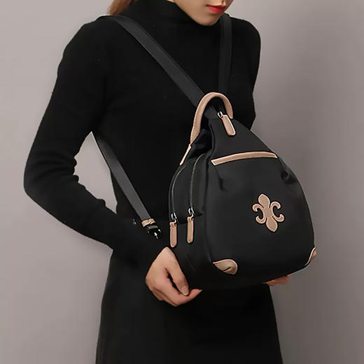 【包包专区】Safiya/索菲娅2022新款大容量学生书包女款双肩背包双肩包女包 SF9151002Y 商品图2