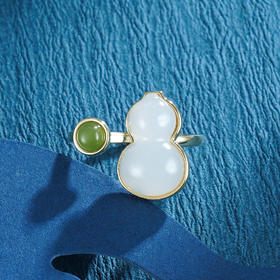 子佩集S925银【星霜】和田玉戒指【AS00297】2210