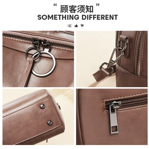 【直播秒杀】Safiya/索菲娅牛皮2022新款枕头包单肩包包女斜挎包手提女包 SF9135014Y 商品图4