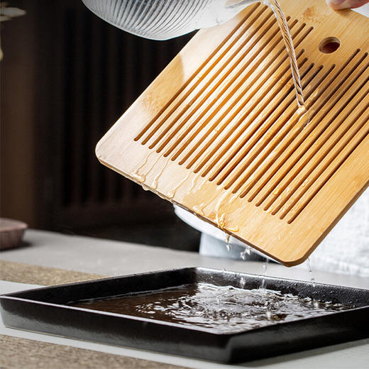 陶瓷功夫茶壶茶具套装家用轻奢泡茶陶瓷茶杯茶盘礼盒小套 黑陶金边双侧把套装（13头-带盘） 商品图3