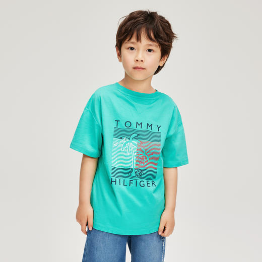TOMMY 夏 大童小童 短袖T恤 THKB-SU-074 商品图3