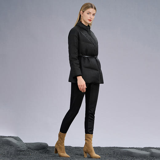 TANGY Collection/天意精品2022年秋冬新品大地呼唤系列莨绸香云纱鹅绒服 商品图1