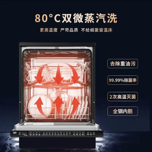 海尔（Haier）洗碗机 EYW13028BKTU1消毒型 商品图5