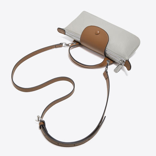 Safiya/索菲娅【头层牛皮】腋下手机单肩小包包女式斜挎包手提女包2022新款 SF900191Y 商品图4