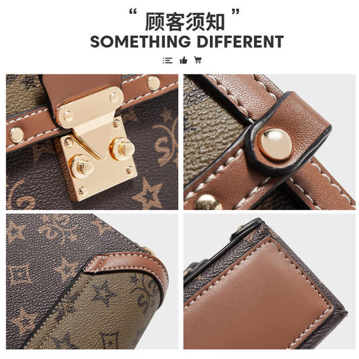 Safiya/索菲娅2022新款印花小方包手机包单肩包包女式斜挎包女包 SF9158011Y 商品图5