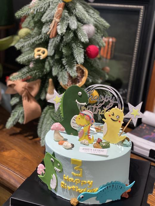 恐龙翻糖奶油蛋糕 商品图0