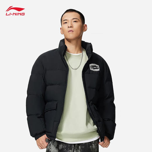 李宁（LI-NING）李宁羽绒服男2022新品反伍BADFIVE鸭绒短款羽绒外套AYMS111 商品图2