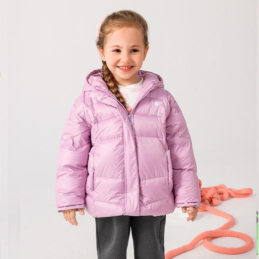 棉果果商场同款冬季女童加厚保暖中长款耐脏羽绒服M422102922632 商品图0