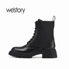 westory22年秋冬新款短靴小香风瘦瘦靴英伦马丁靴ins潮82571 商品缩略图2