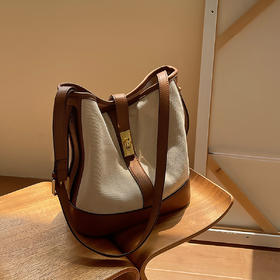 Safiya/索菲娅包包2022新款水桶包百搭单肩包女式斜挎包手提女包 SF9140056Y