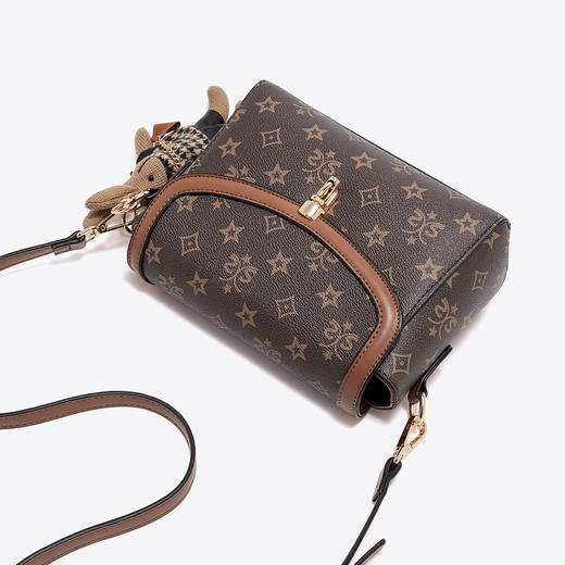 【预热双12】Safiya/索菲娅2022新款印花手机包时尚单肩包包女式斜挎包女包 SF9151022Y 商品图9