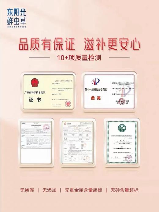 【上医养生滋补】东阳光冬虫夏草官方旗舰店正品冻干虫草10g补品干货礼盒装 商品图3