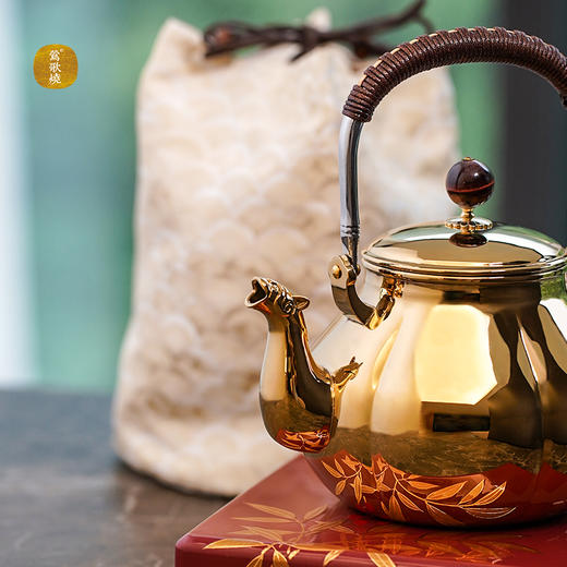 【莺歌烧旗舰店】兽口六瓣瓜形金面壶 商品图2