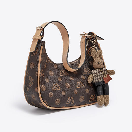 Safiya/索菲娅2022新款印花腋下包单肩包包女式斜挎包手提女包 SF9111006Y 商品图4