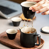 旅行功夫茶具泡茶壶套装陶瓷快客杯一壶二杯户外办公喝茶简易旅游 暮春泡茶壶（一壶2杯）-黑 商品缩略图9