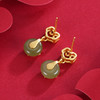 子佩集S925银【春思】青玉耳钉【WSC9438】镀金2210 商品缩略图1