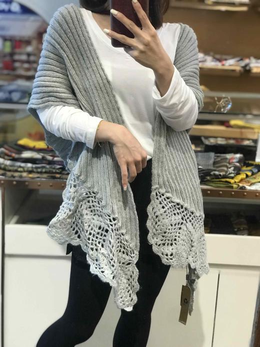 优品堂【圆舞曲】毛线勾花🌸围巾、披肩两用 商品图3