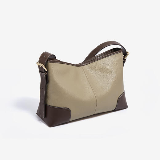 【直播特惠】Safiya/索菲娅2022新款头层牛皮手提包单肩包包女式斜挎包女包 SF9135015Y 商品图8