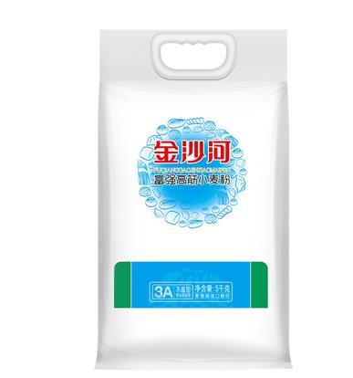 金沙河面粉袋装5kg 富强高筋小麦粉 商品图0