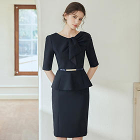 艾尚臣夏季医美工作服高端气质正装连衣裙送腰带