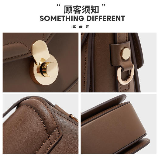 Safiya/索菲娅牛皮2022新款手机包单肩包包女式斜挎包女包 SF954018Y 商品图3