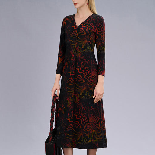 TANGY Collection/天意精品2022年秋冬新品大地呼唤系列针织连衣裙 商品图4