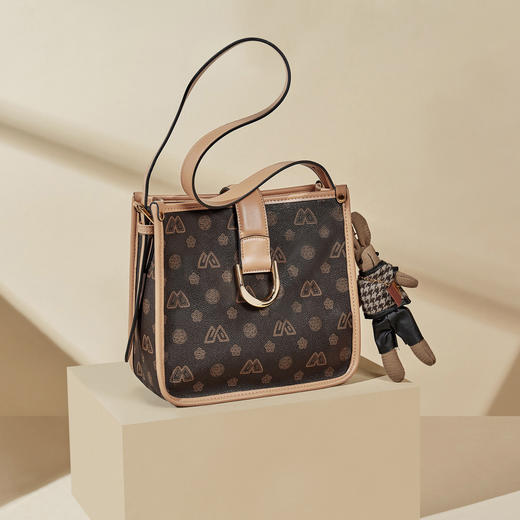 Safiya/索菲娅2022新款印花腋下包单肩包包女式斜挎包手提女包 SF9111004Y 商品图1