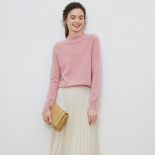 一线成衣圆领/V领/半高领/镂空半高领羊毛衫 商品图12