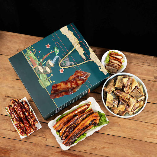 【新晒腊味】象窝腊味三宝大礼盒   内含800g腊肠 800克腊肉  腊鸭一只 商品图2