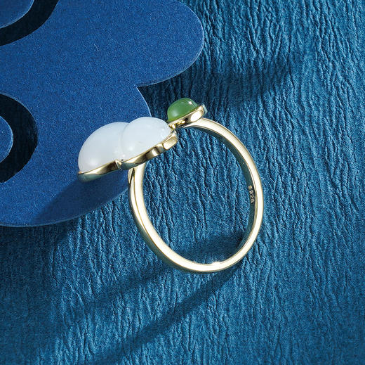 子佩集S925银【星霜】和田玉戒指【AS00297】2210 商品图2