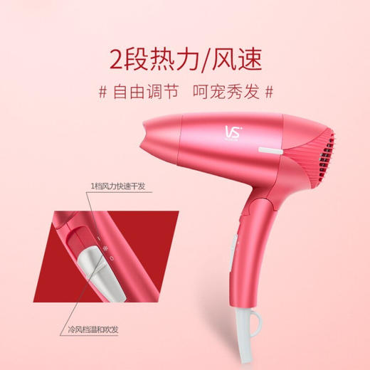 沙宣(VS)   沙宣吹风筒1200W時尚造型集风嘴吹风 VS908PCN 商品图4