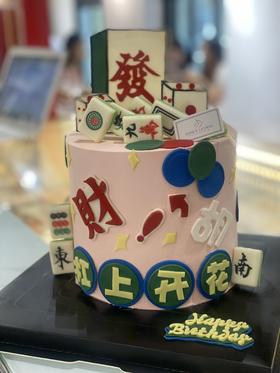 杠上开花翻糖奶油蛋糕