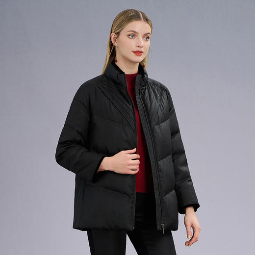 TANGY Collection/天意精品2022年秋冬新品大地呼唤系列莨绸香云纱鹅绒服 商品图4