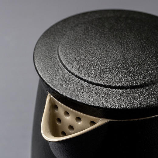 旅行功夫茶具泡茶壶套装陶瓷快客杯一壶二杯户外办公喝茶简易旅游 暮春泡茶壶（一壶2杯）-黑 商品图6