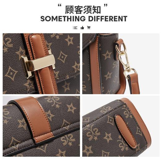 【包包专区】Safiya/索菲娅包包2022新款印花手提包时尚单肩包女式斜挎包女包 SF9158013Y 商品图6