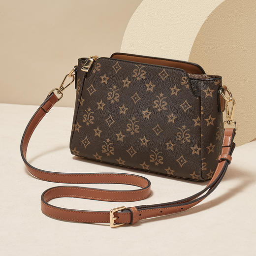 【立减30元】Safiya/索菲娅包包2022新款印花信封包百搭单肩包女式斜挎包女包 SF9158015Y 商品图0