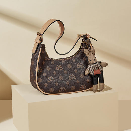 Safiya/索菲娅2022新款印花腋下包单肩包包女式斜挎包手提女包 SF9111006Y 商品图1