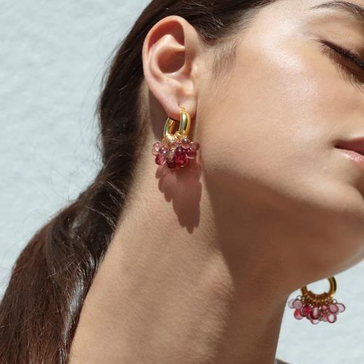 订购6周到｜Annele-LOVE-红色 耳环［芬兰设计师］ 商品图0