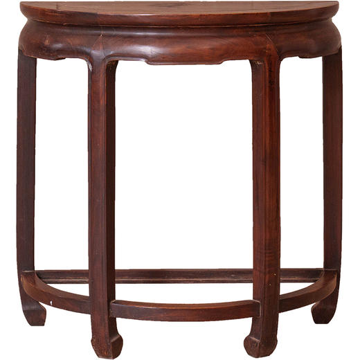 清 红木碗口线月牙桌 商品图5