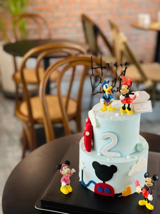 迪士尼主题翻糖摆件奶油蛋糕 商品图0