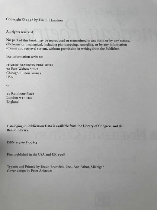 美国诗歌百科全书（1998） 精装16开 商品图3