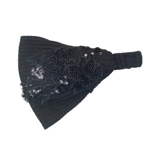 时尚宽边发带女日常外戴头套春秋遮白发头饰头箍女韩国甜美头巾女 商品图4