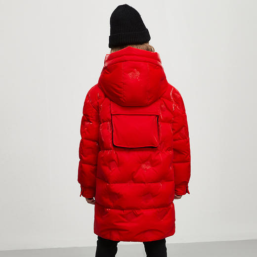 XBB-9355鸭鸭儿童中长款羽绒服新款女童90白鸭绒冬季中大童加厚外套 商品图3